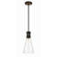 Luminaire suspendu conique à 1 lumière Trikomou