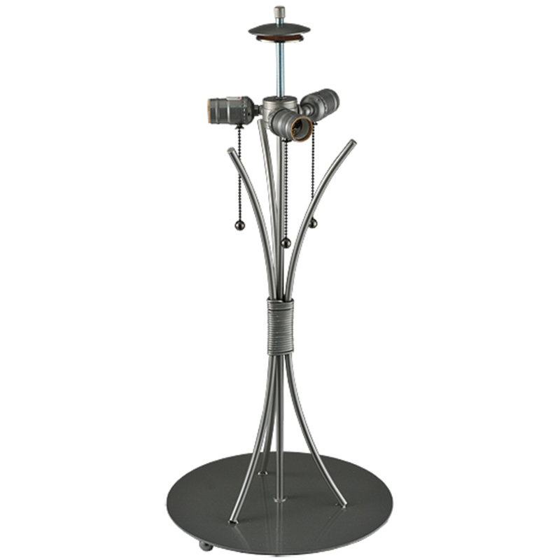 Wrought Iron Curved Arm Lamp Base