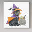 « halloween animaux i », art sur toile-30320982