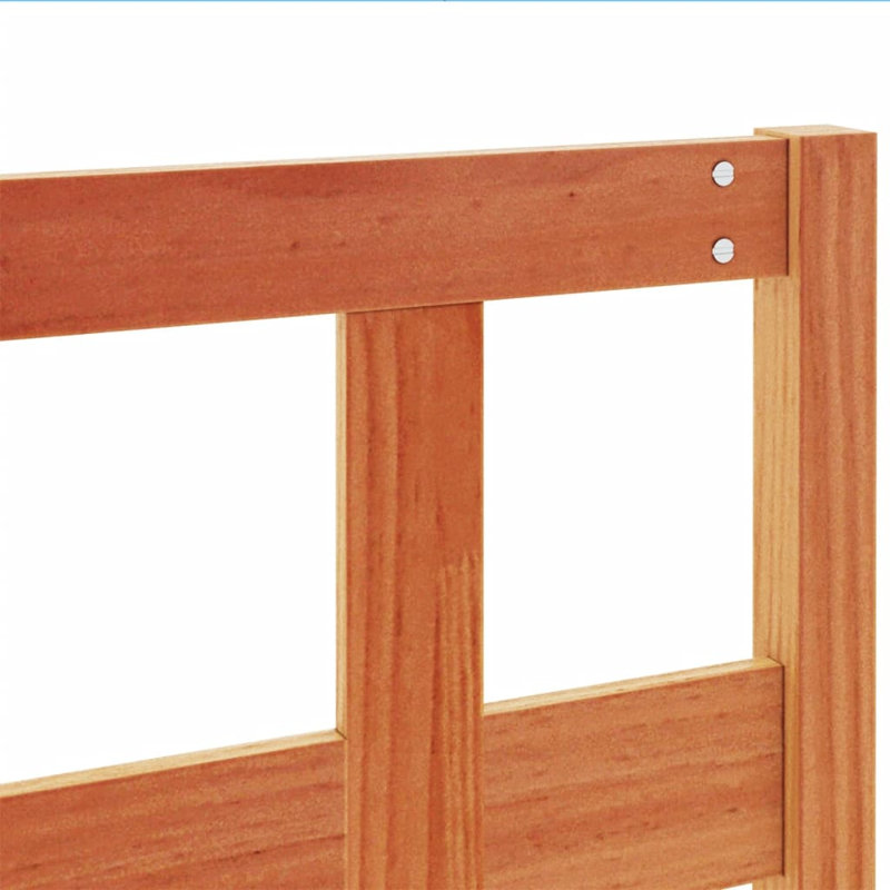 Eslettes 135 Solid Wood Headboard,  Wax Brown, 100cm H x 140.5cm W x 4cm D