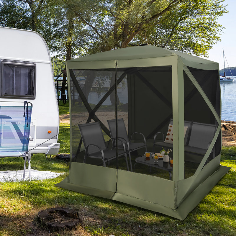 7 Ft. W x 7 Ft. D Fibreglass Pop-Up Gazebo
