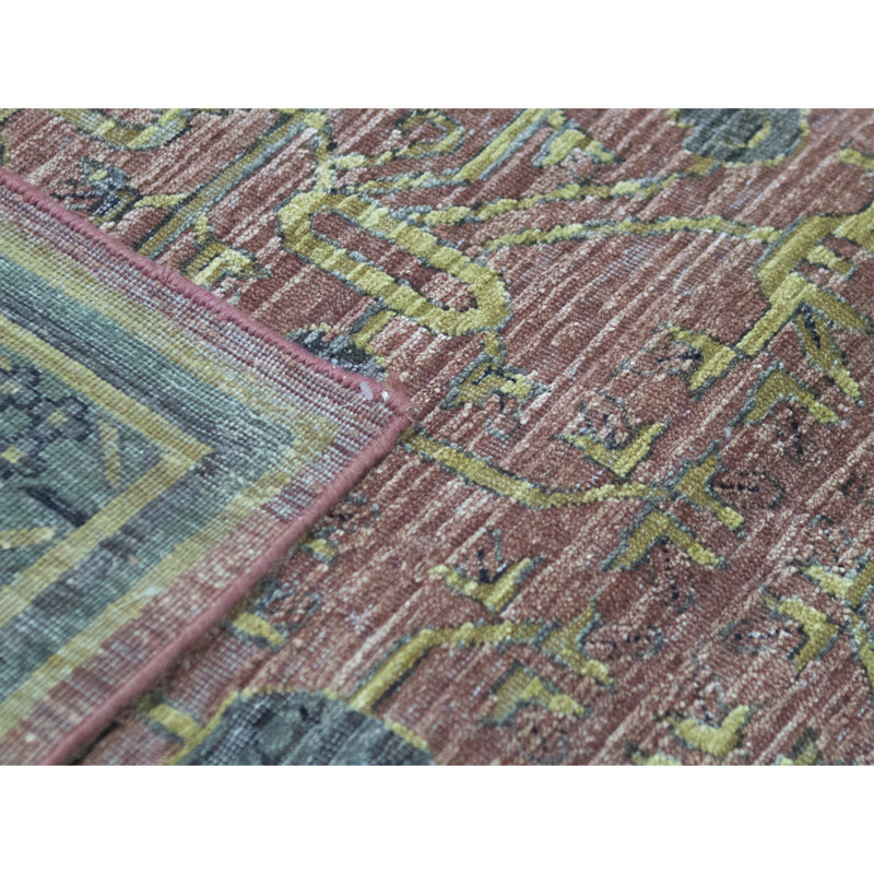Canterbury Oriental Area Rug in Rust