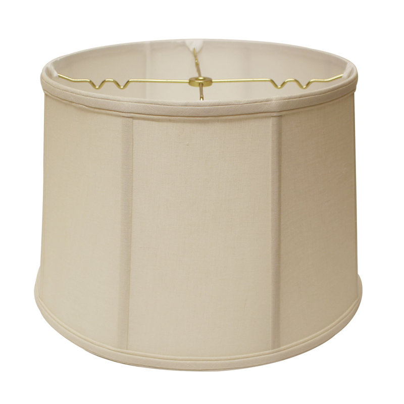Abat-jour tambour en lin 13 ", Blanc cassé