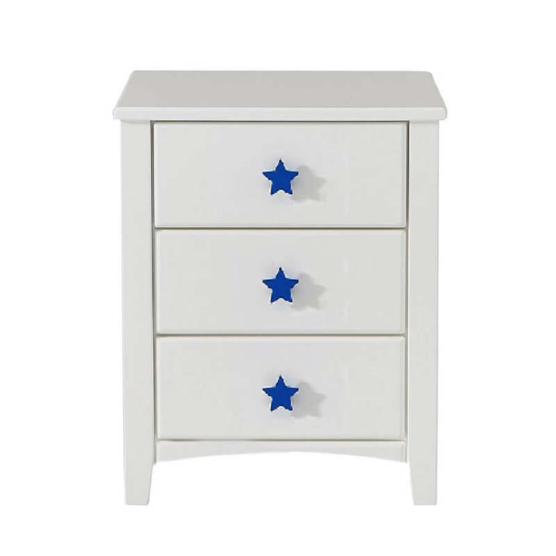 Starlight 3 Drawer Solid Wood Nightstand