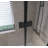 36 "X 72" Bifold Shower Door,  1/4"(6Mm)  Tempered Glass, Matte Black Aluminum Frame, Explosion Proof Film