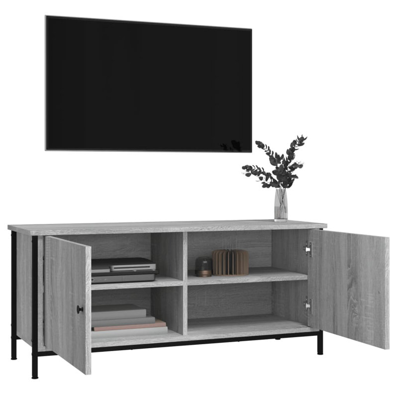 Toey TV Stand for TVs up to 43", Grey Sonoma