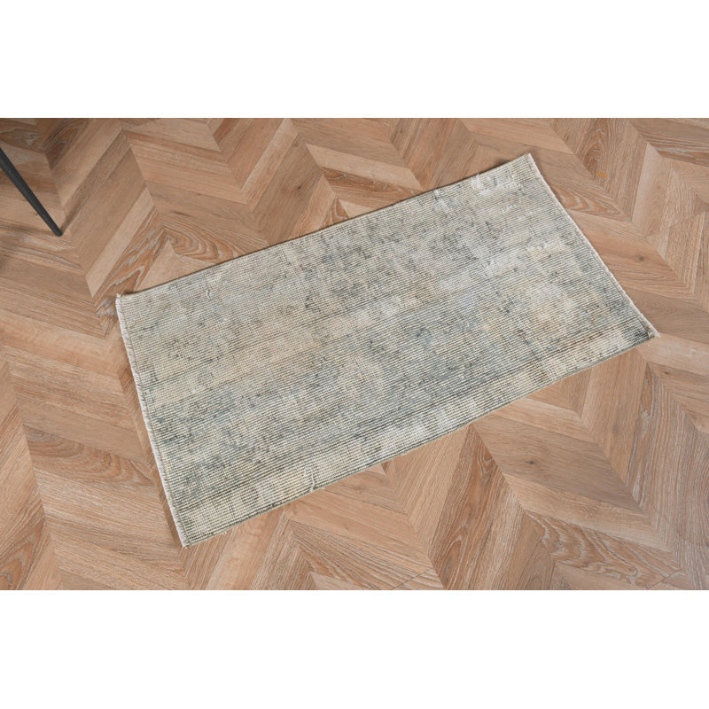 Elegant Handwoven Wool Turkish Rug With Natural Dye And Rustic Charm Suitable For Hallway Or Runner Rug Placement