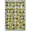 Tapis Abani Rugs Hide HID390A Chartreuse Gris à motifs circulaires superposés Soriano-76612661