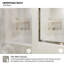 Linéaire 60 po X P 56 po Porte de baignoire coulissante à cadre en H et verre transparent chromé-1753187596