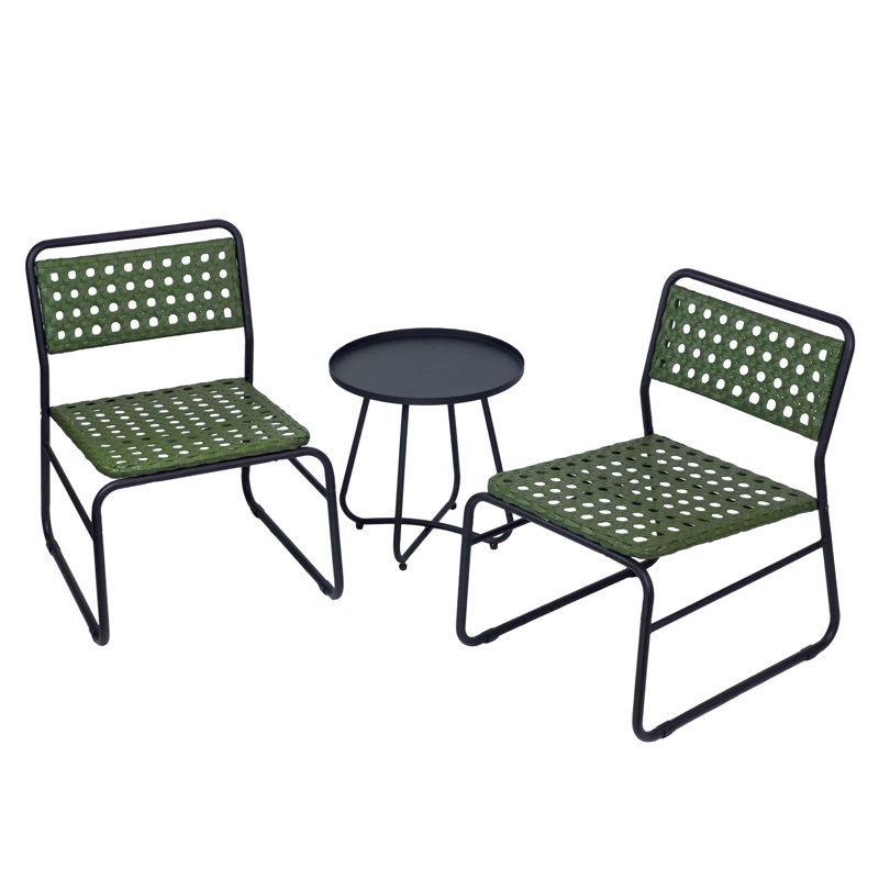 Ensemble de conversation d'extérieur pour 2 personnes avec coussins Biscette