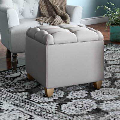 19.1"" Wide Velvet Tufted Square Ottoman with Storage -  Alcott HillÂ®, FB31040C252A4578B4889BAC6A1AA6DA