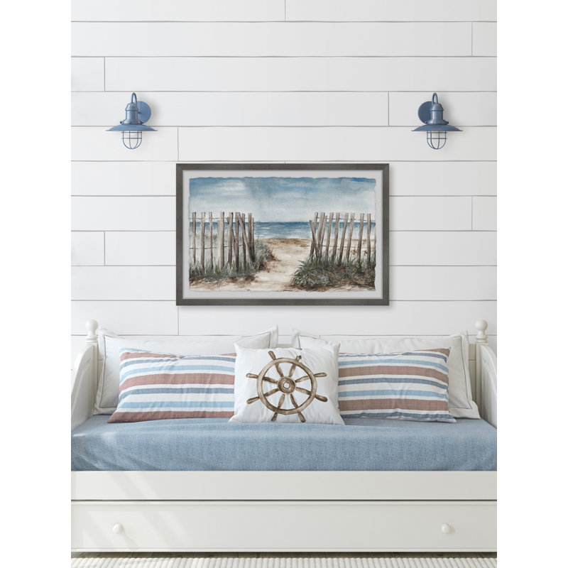 Clôture en bois - Peinture sur cadre, H 24 po x l 36 po x P 1,5 po