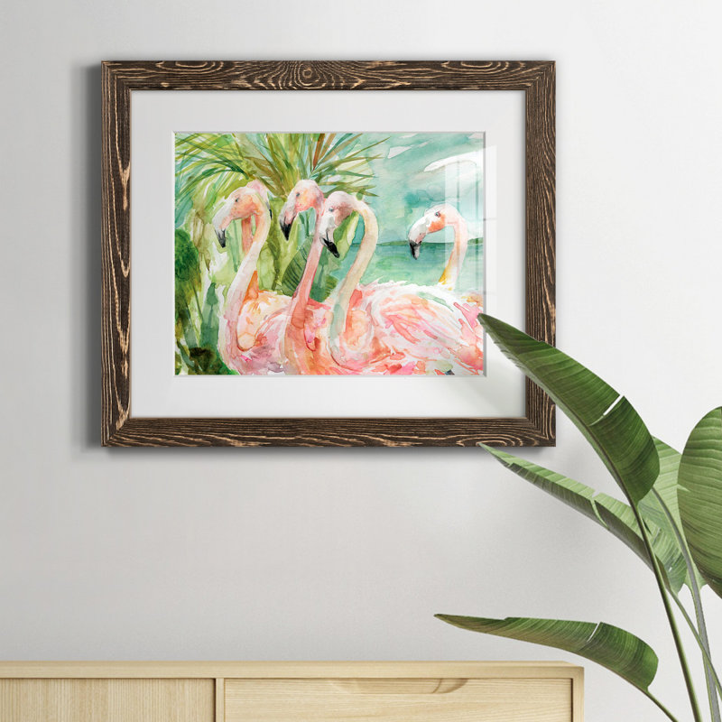Pink Pink - Impression de cadre photo sur papier, H 20 po x l 17 po, Noyer