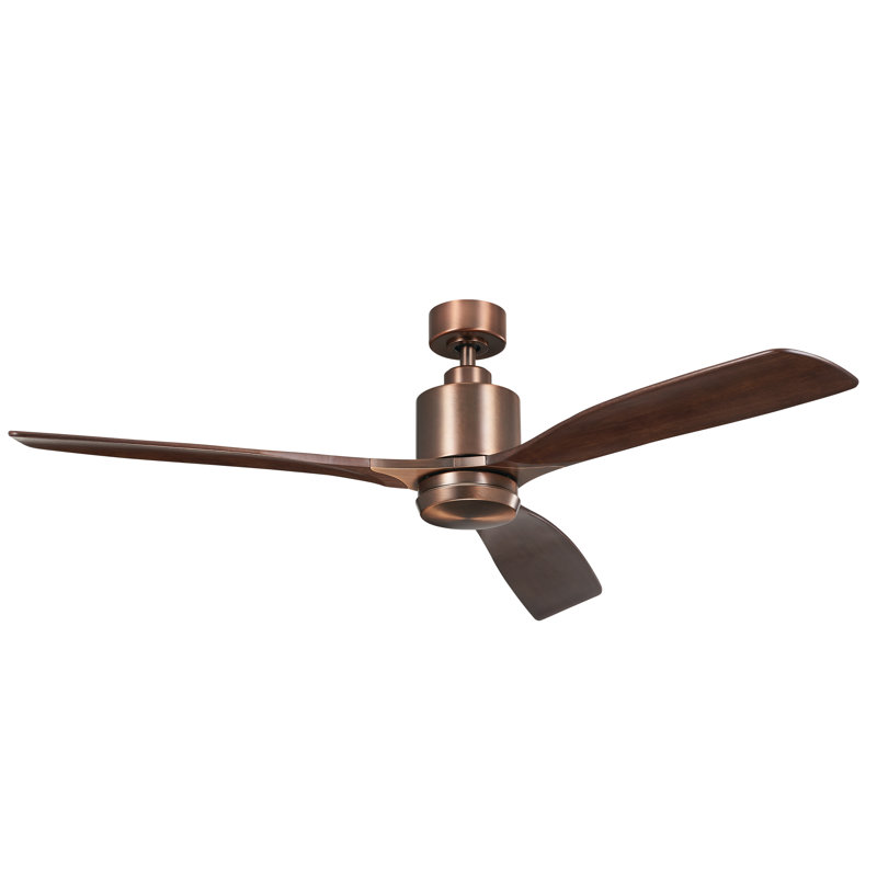 Ridley 60'' Ceiling Fan with LED Lights, Oil Brushed Bronze/Dark Brown