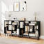 Open Bookshelf Modern Geometric Bookcase-1365791273