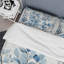 Ensemble de housse de couette à feuilles bleues et grises-107147756