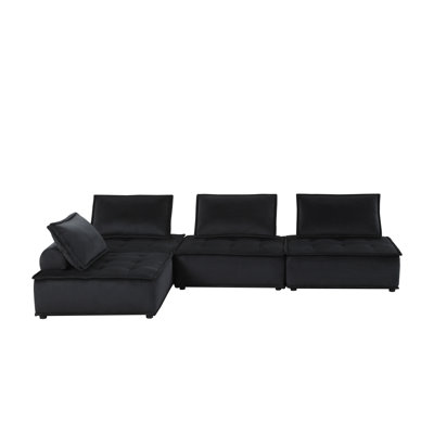 Velvet 4 Pc Sectional Sofa