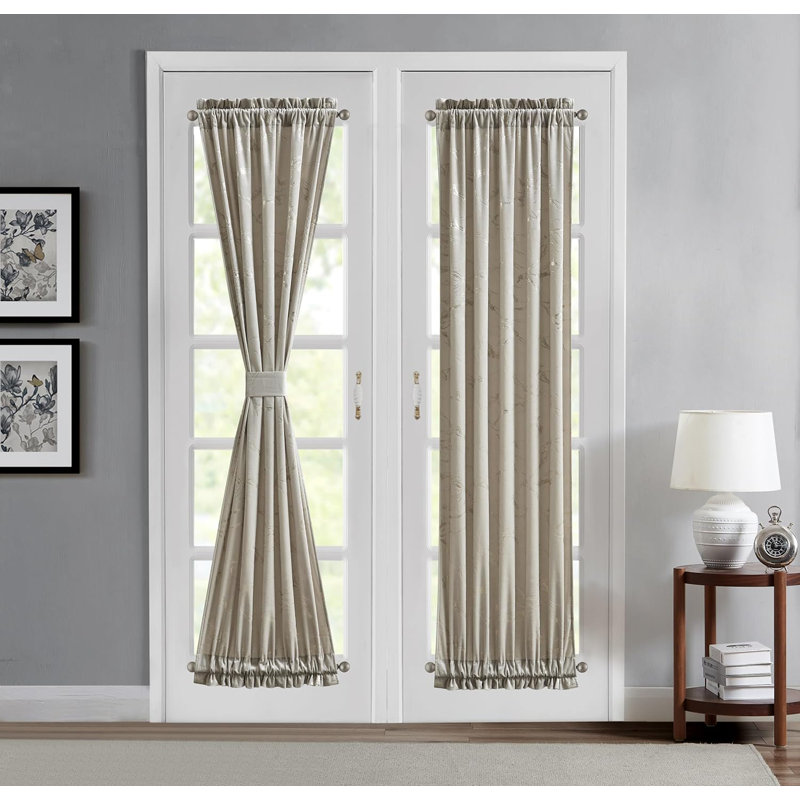 Makayley Velvet Room Darkening Curtain Panel Pair, 30" W x 72" L, Silver