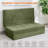 Foldable Floor Sofa Bed with High-Density Support Foam, 6-Inch Tri-Fold Mattress