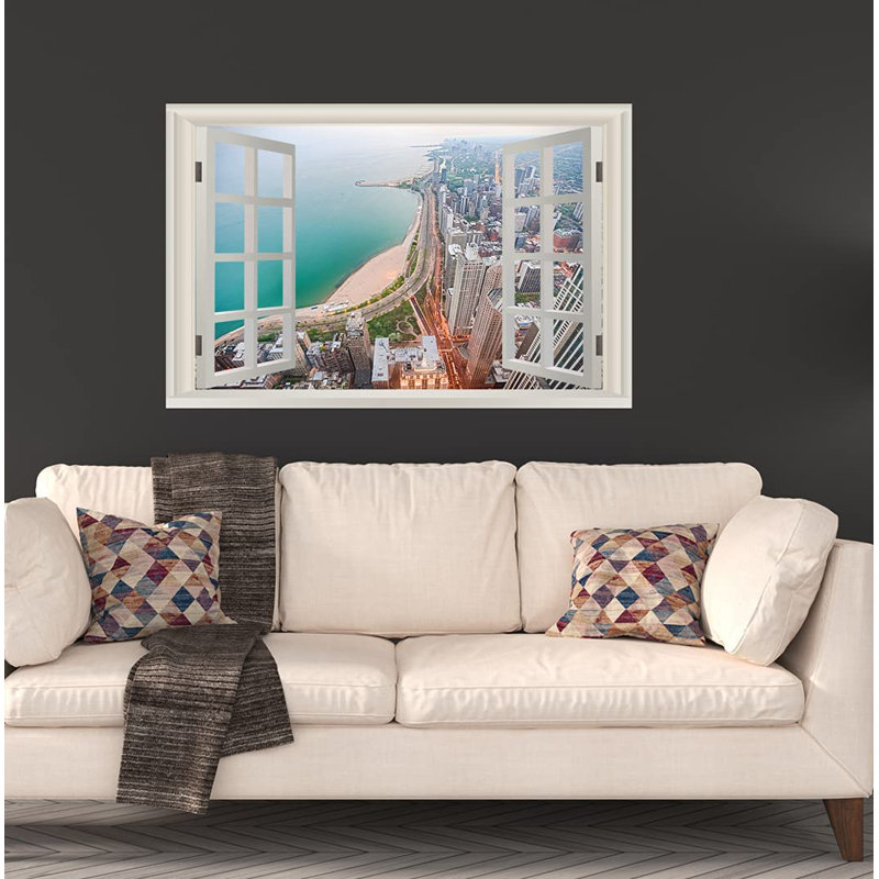Landscape & Nature Non-Wall Damaging Wall Decal, 36" H x 54" W