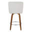 Tabouret de comptoir à hauteur fixe Henry - ensemble de 2-100169972