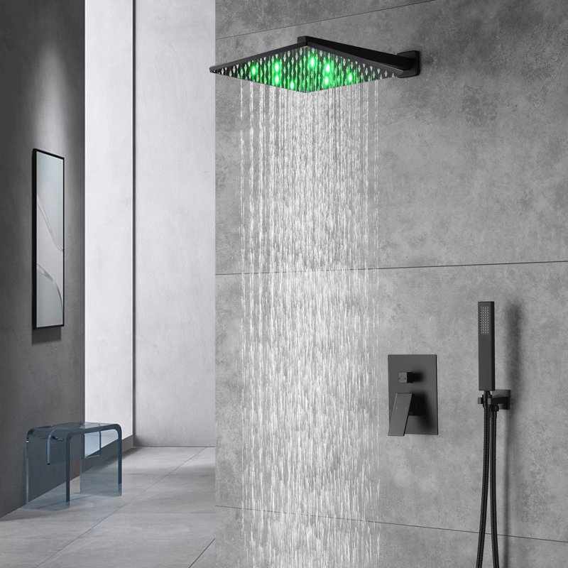 Système de douche complet à pression équilibrée avec soupape brute del