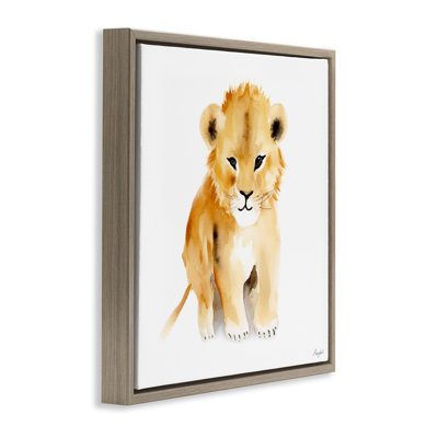 Cadre flottant Minimal Lion Cub, design par Roozbeh
