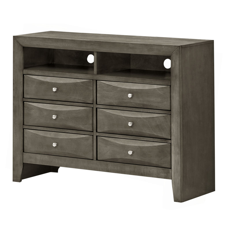Commode média Marilla G1503-TV2, argent , Gris