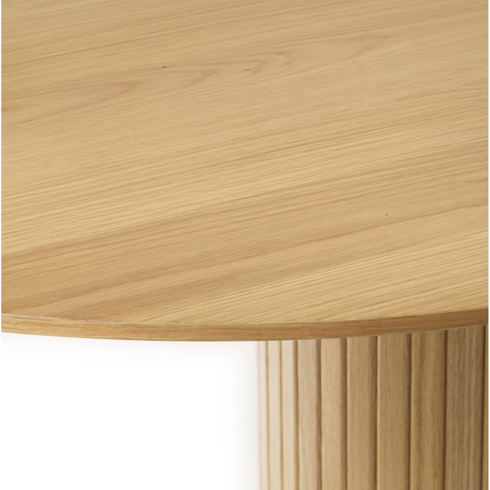Iris 71'' Oval Dining Table, Natural Oak