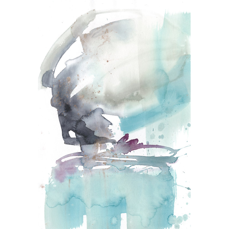 Coastline Bloom II by Jennifer Goldberger - Painting on Canvas, 46cm H x 30cm W, Wrapped Canvas