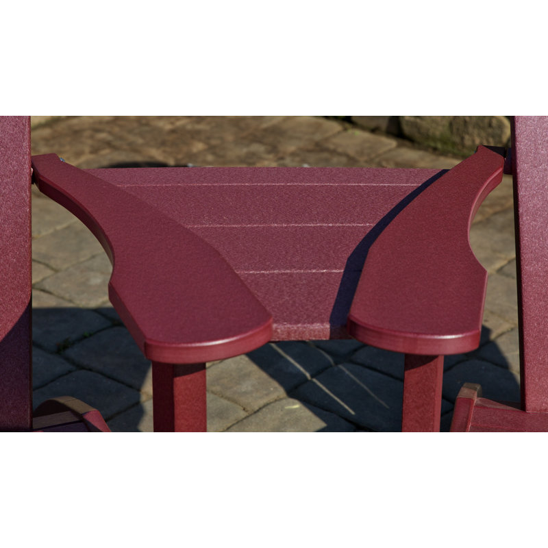 Chaise Adirondack en plastique Aatikah, Bois de cerisier