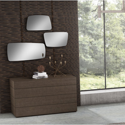 Commode 4 tiroirs avec miroir Popham