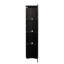 Black Side Cabinet With Aluminum Strip Lamp-1773137524