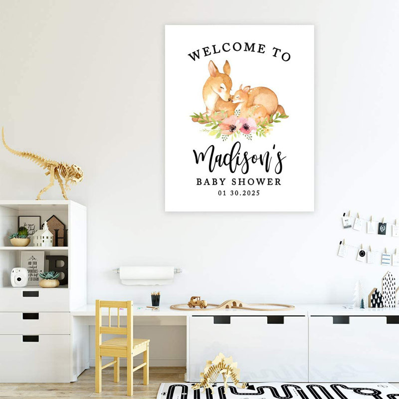 Art sur toile Baby Shower, Oui