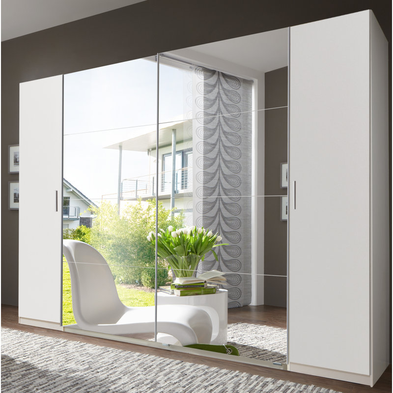 Lotto 4 Door Manufactured Wood Wardrobe, 210cm H x 315cm W x 65cm D