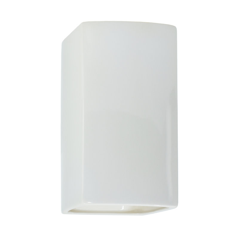 Bersani Flush Mounted Sconce, 9.5" H x 5.25" W x 4" D, Yes, Carbon Matte Black