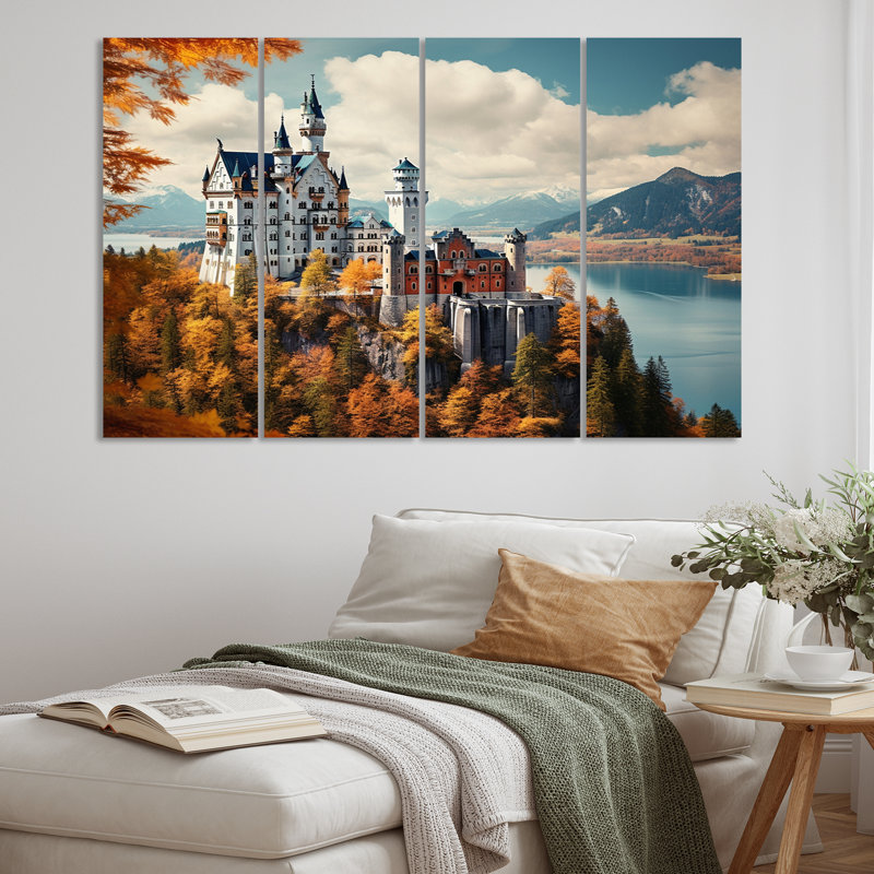Château, Allemagne, château, ensemble d'art mural en métal