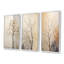 «Beige Trees Oak Solitude», ensemble de 3 reproductions d'art mural-2861343-2861338