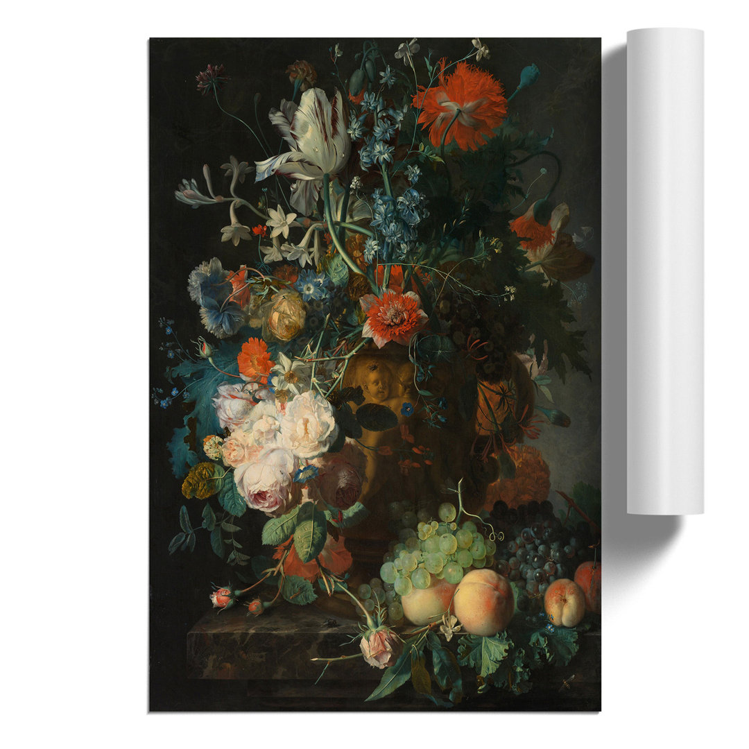 Still Life with Flowers and Fruit by Jan van Huysum - Frameless Print