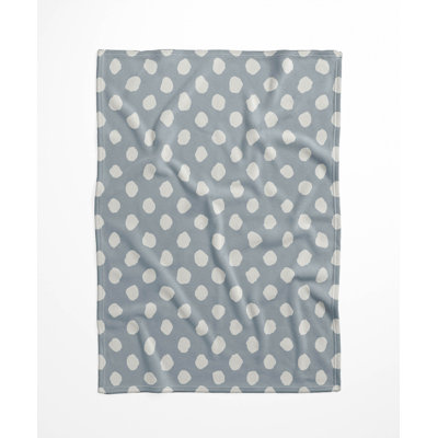 Large Dot Velveteen Fleece Blanket