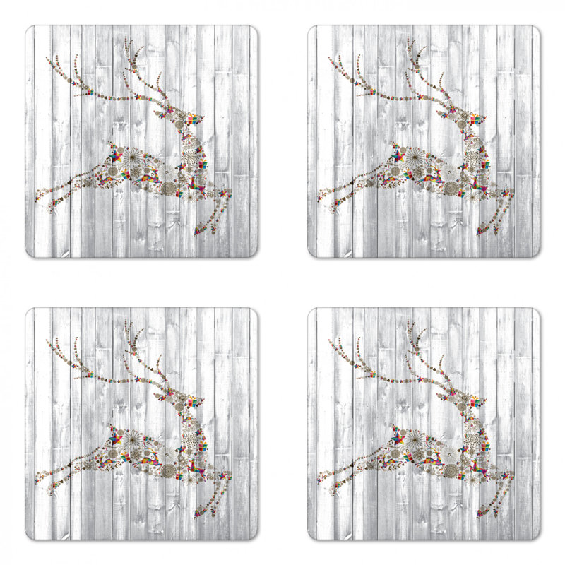 Square 4 Piece Coaster Set