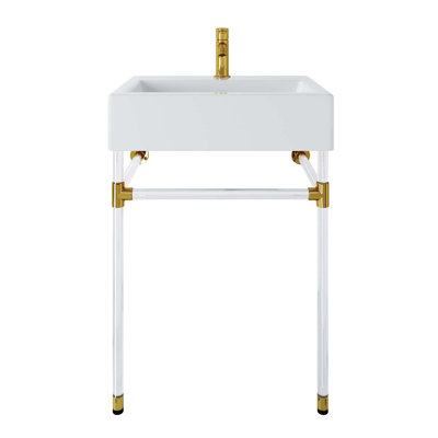 Modway Redeem 24" Acrylic Wall-Mount Bathroom Vanity
