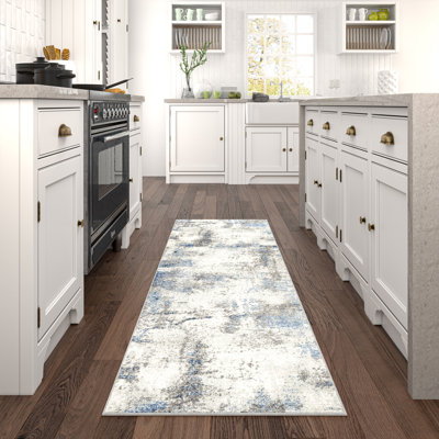 Tapis bleu marine Aikens