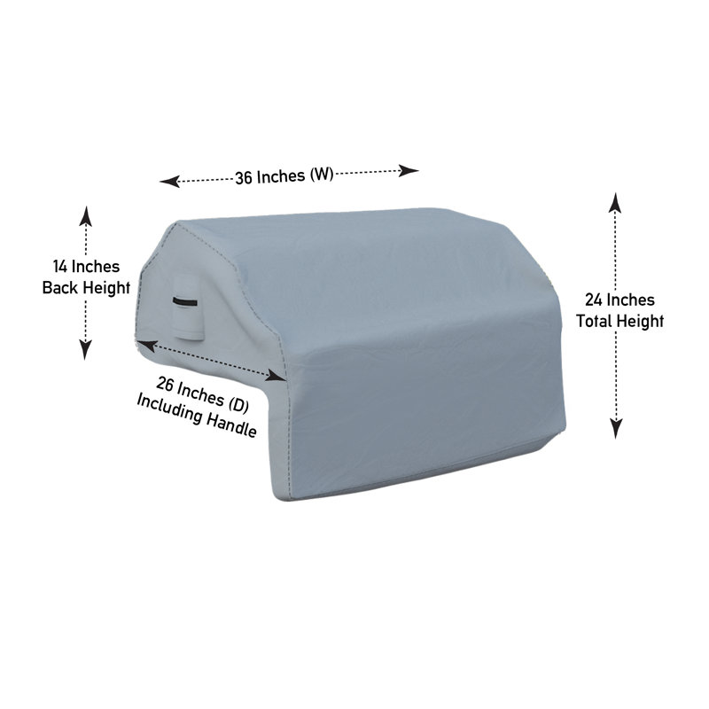 Covers & all Built-in Outdoor Grill Cover, Durable 12 Oz Waterproof Cover Max Material with Air Pocket & Elastic for Snug Fit