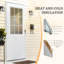 Portes extérieures - Panneau de porte en panneau de fibres à densité moyenne transparent 9 pi-111361778