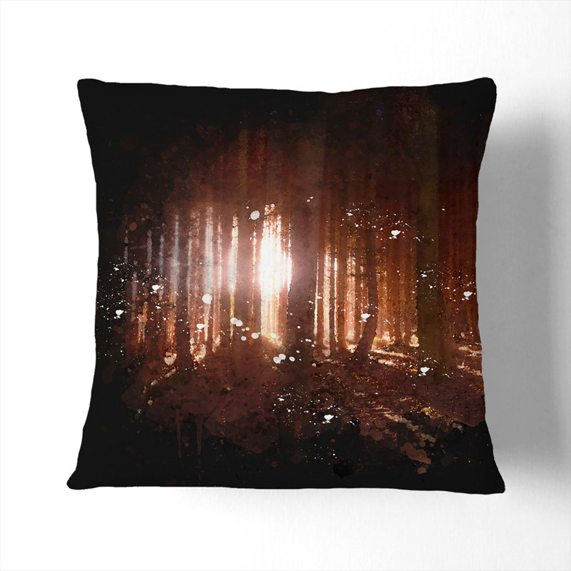 Square Cushion, 40cm H x 40cm W x 15cm D, Black