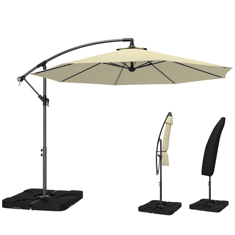 295cm Cantilever Parasol, Sand Brown