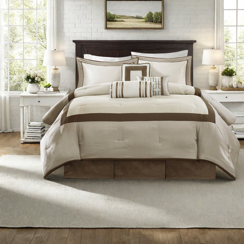 Elegant 7-piece Polyester Bedding Sets, Comfort Hotel Style For Home