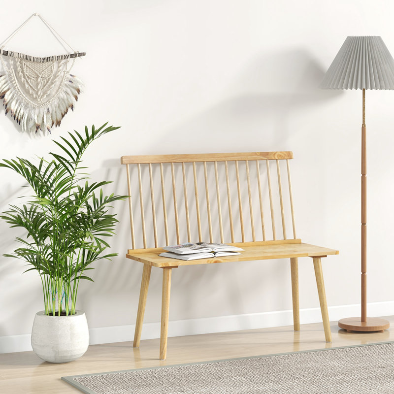 Banc en bois massif Kastor, Naturel