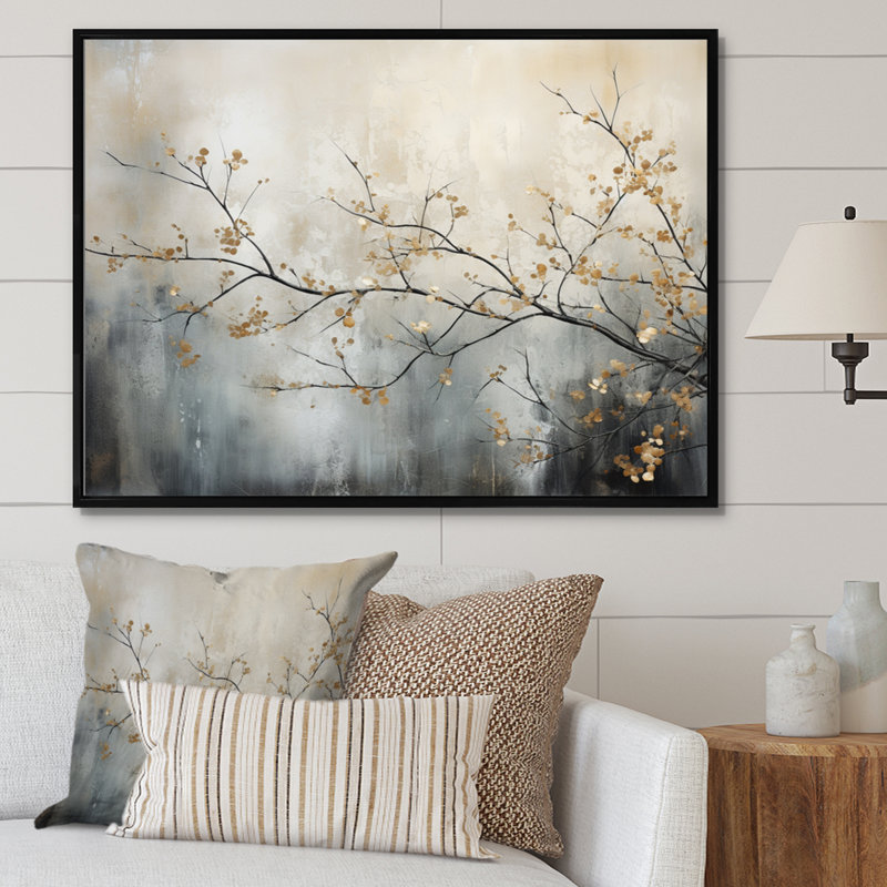 Arbre monochromes éthéré Reverie I - art mural arbre monochrome, impression murale arbre de couleur douce, H 24 po x l 32 po